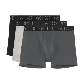 Patrick #2 Long Boxer Briefs 3-Pack | Black/Grey/Grey 405769-T017