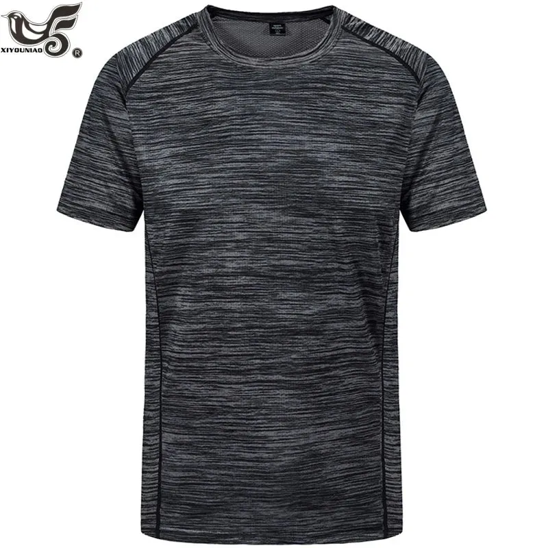 Plus Size 7XL 8XL Workout Shirts for Men Summer Quick Dry Athletic Gym Active T Shirt Moisture Wicking Running Hiking T-Shirts