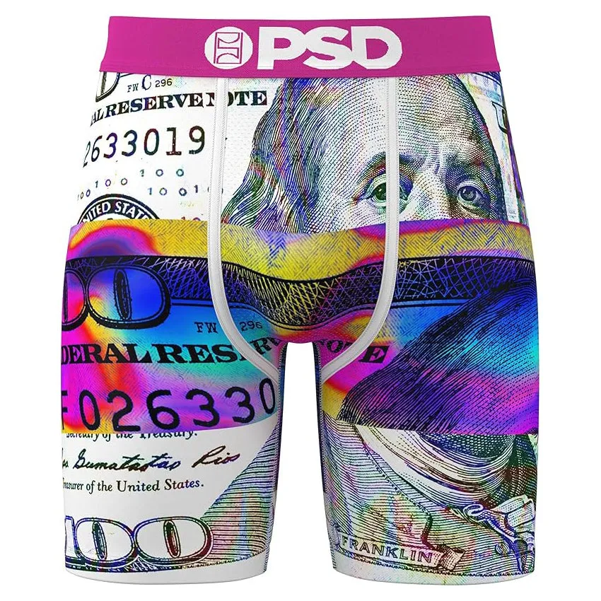 PSD Men's Multicolor Thermal $Plit Boxer Briefs Medium Underwear - 224180019-MUL-M