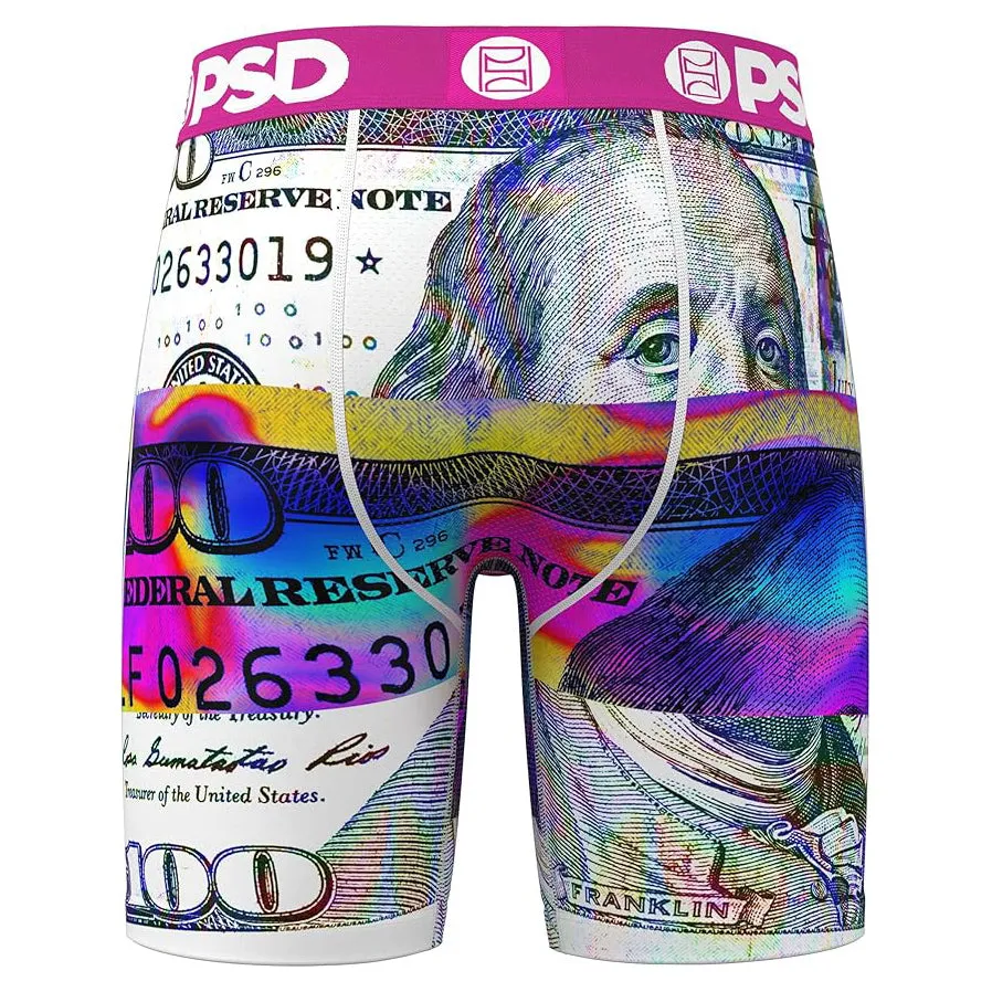 PSD Men's Multicolor Thermal $Plit Boxer Briefs Medium Underwear - 224180019-MUL-M