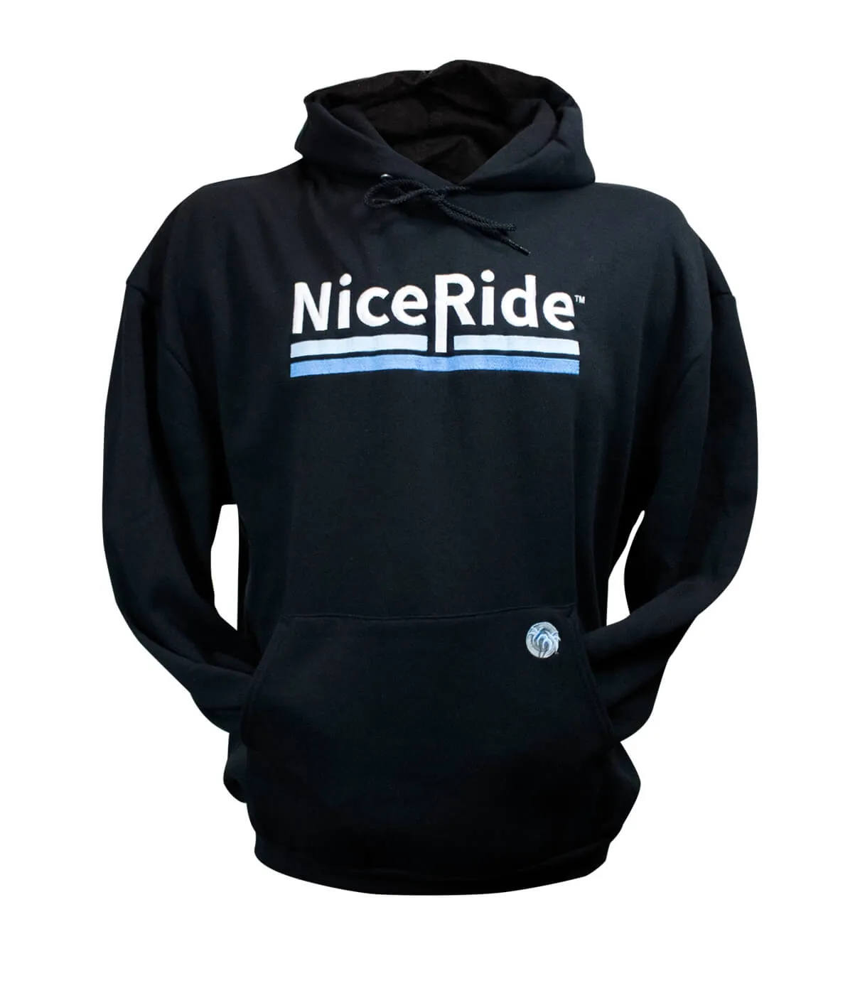 "Low Tide" Black Pullover Hoodie For Men And Women