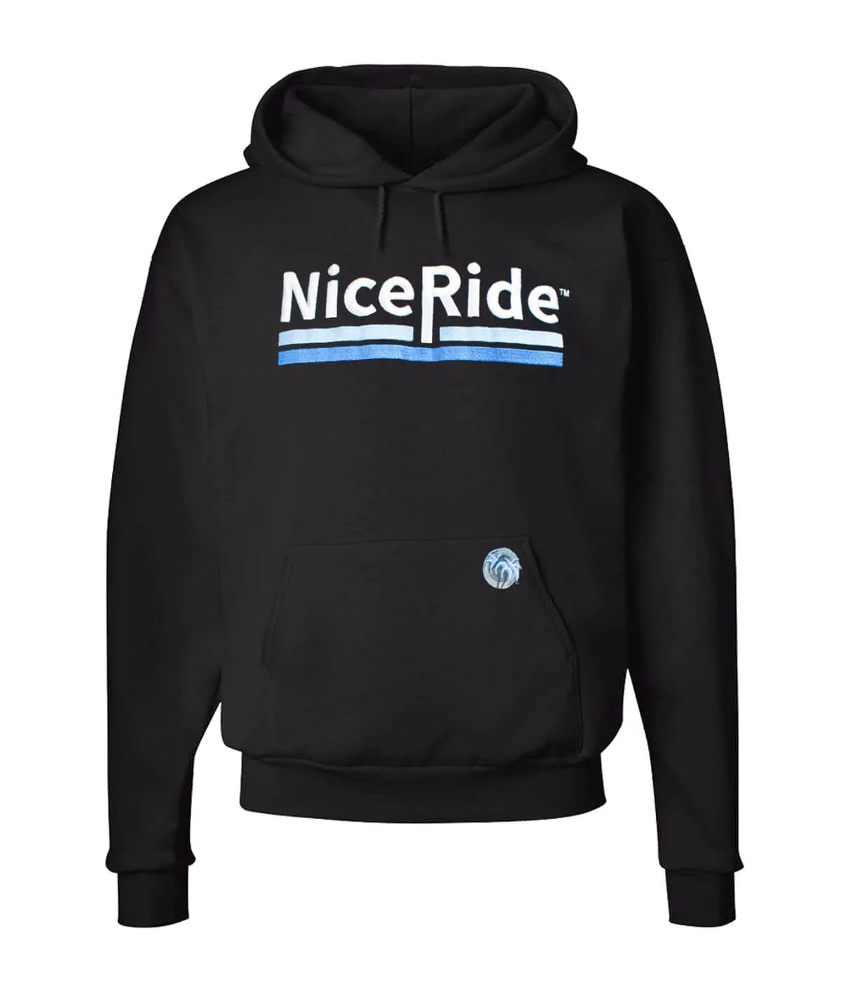 "Low Tide" Black Pullover Hoodie For Men And Women