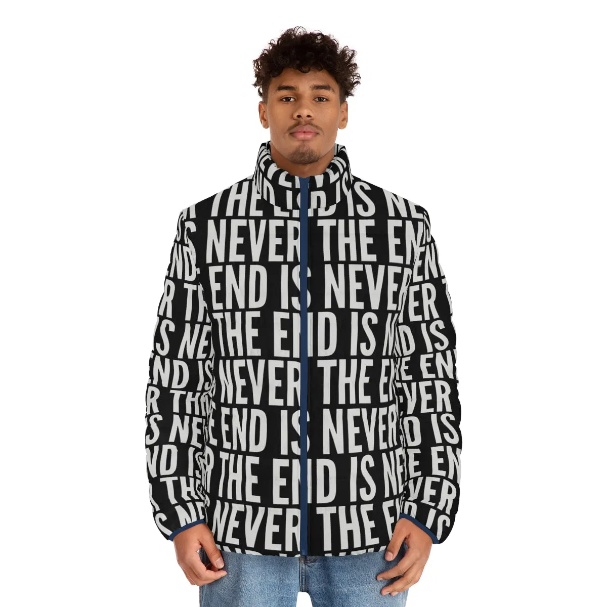 "The End Is Never The End" The Stanley Parable Puffer Jacket