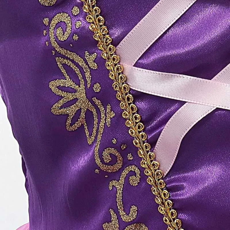 Rapunzel Costumes for Kids Tangled Princess Costume Dress for Girl