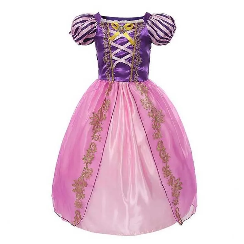 Rapunzel Costumes for Kids Tangled Princess Costume Dress for Girl