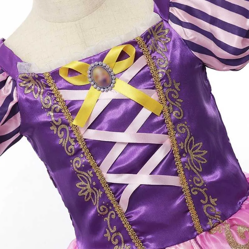 Rapunzel Costumes for Kids Tangled Princess Costume Dress for Girl