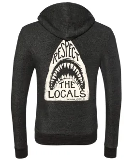 Respect The Locals Shark Zip Hoodie