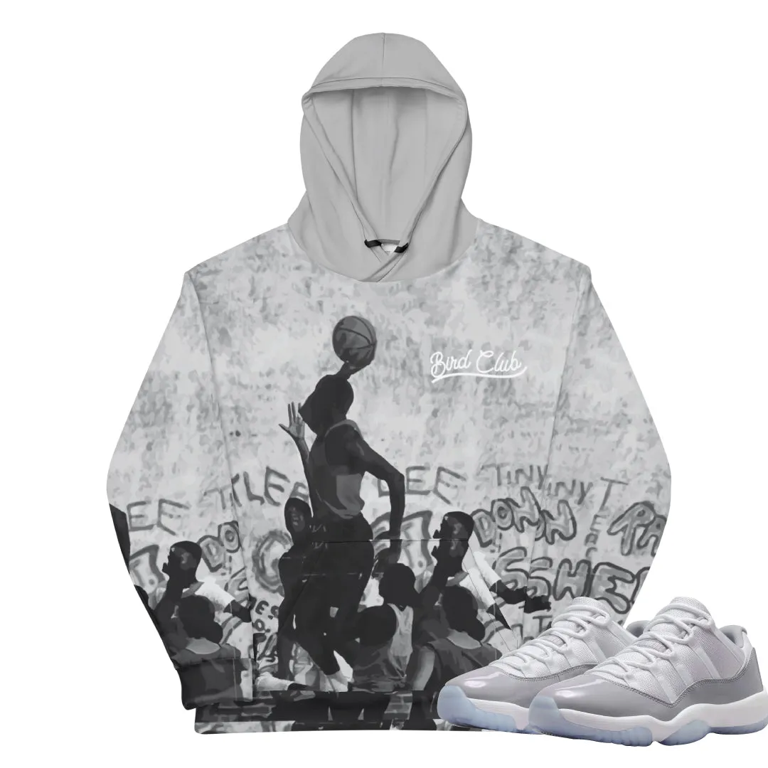 Retro 11 Low Cement Grey "Playground" Hoodie