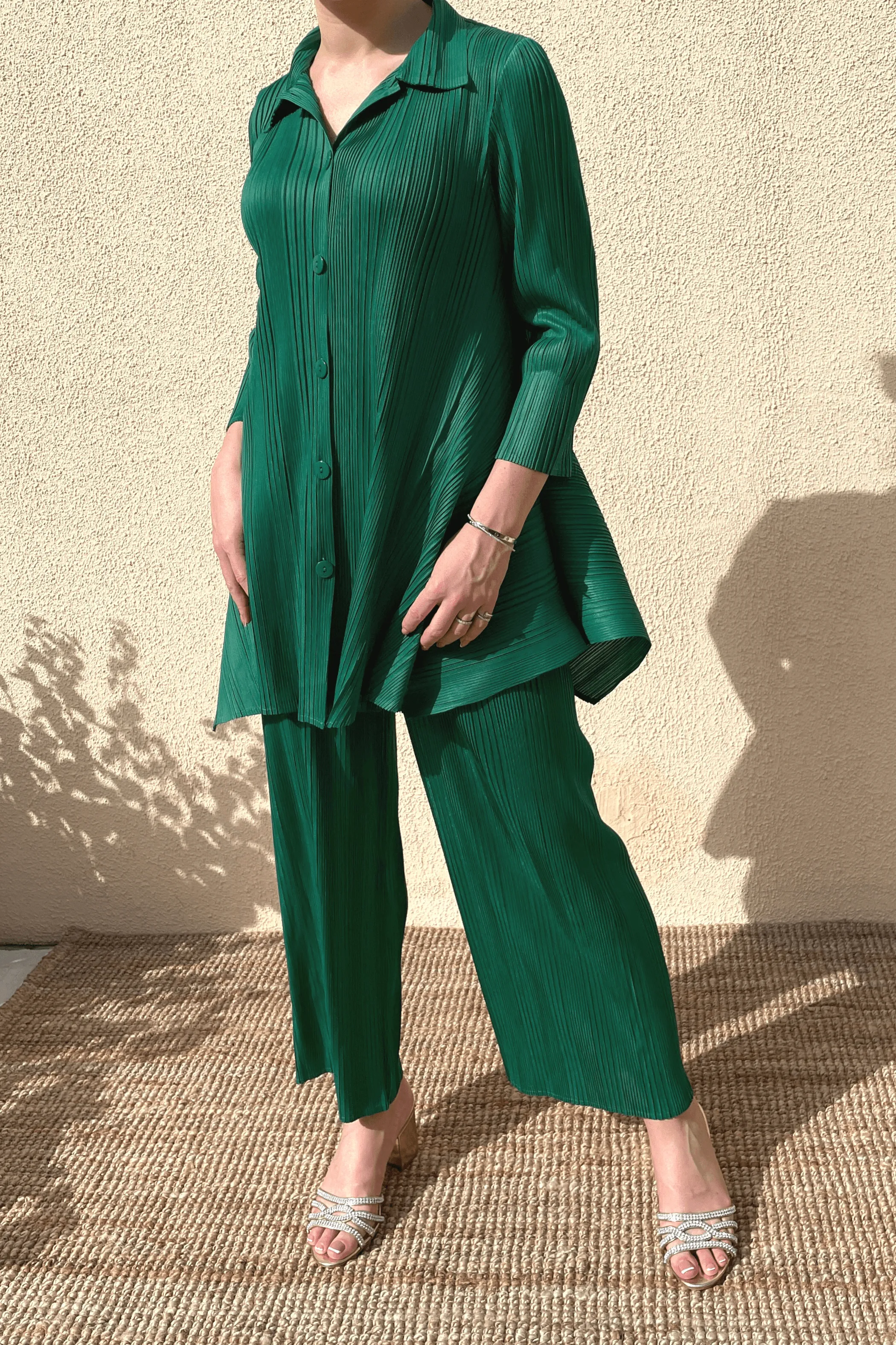 Riya Long Sleeve Shirt With Pants Set