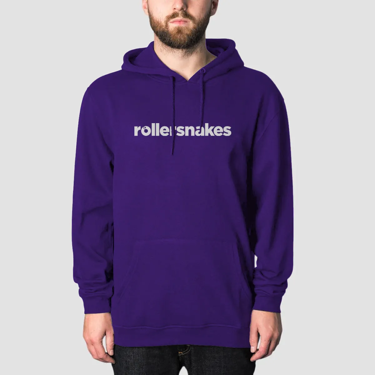 Rollersnakes WordMark Pullover Hoodie Purple