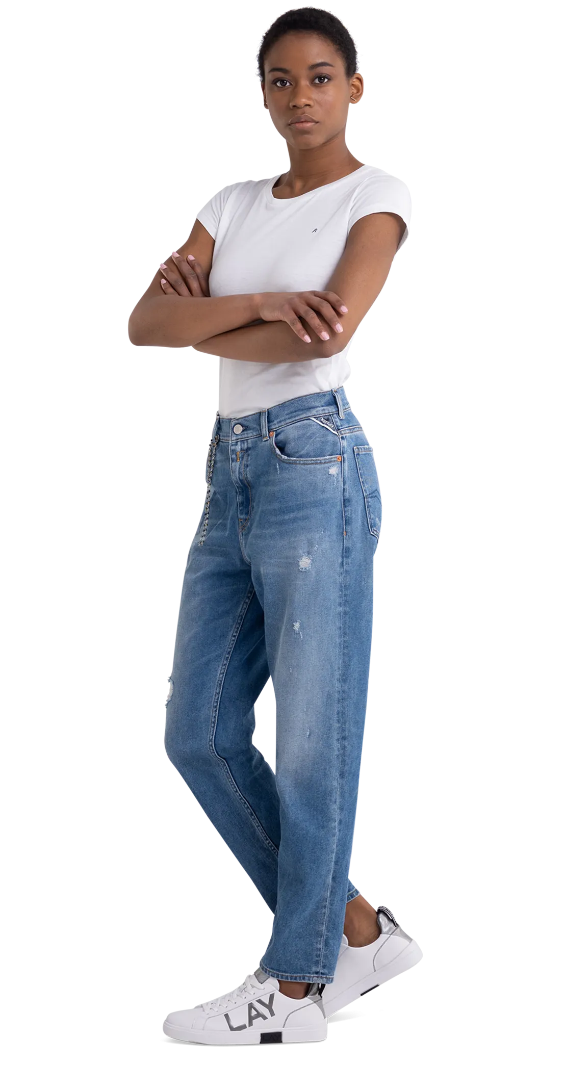 Rose Label Tapered Fit Kiley Jeans