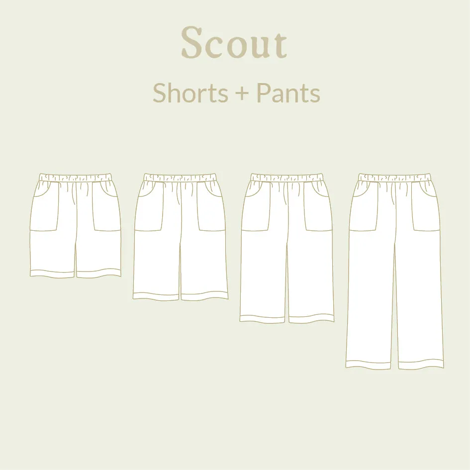 Scout Shorts   Pants Sewing Pattern - Child