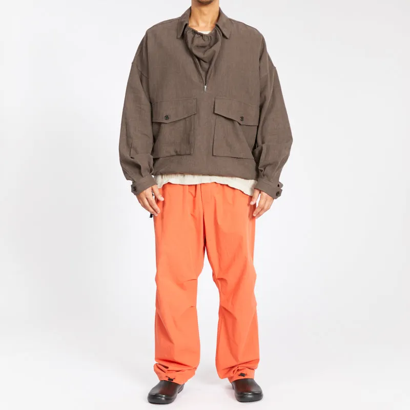 Skiff Pullover Jacket - Brown Ramie