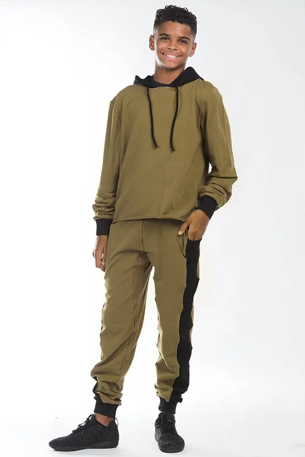 Slim Fit Jogger in Forest Green