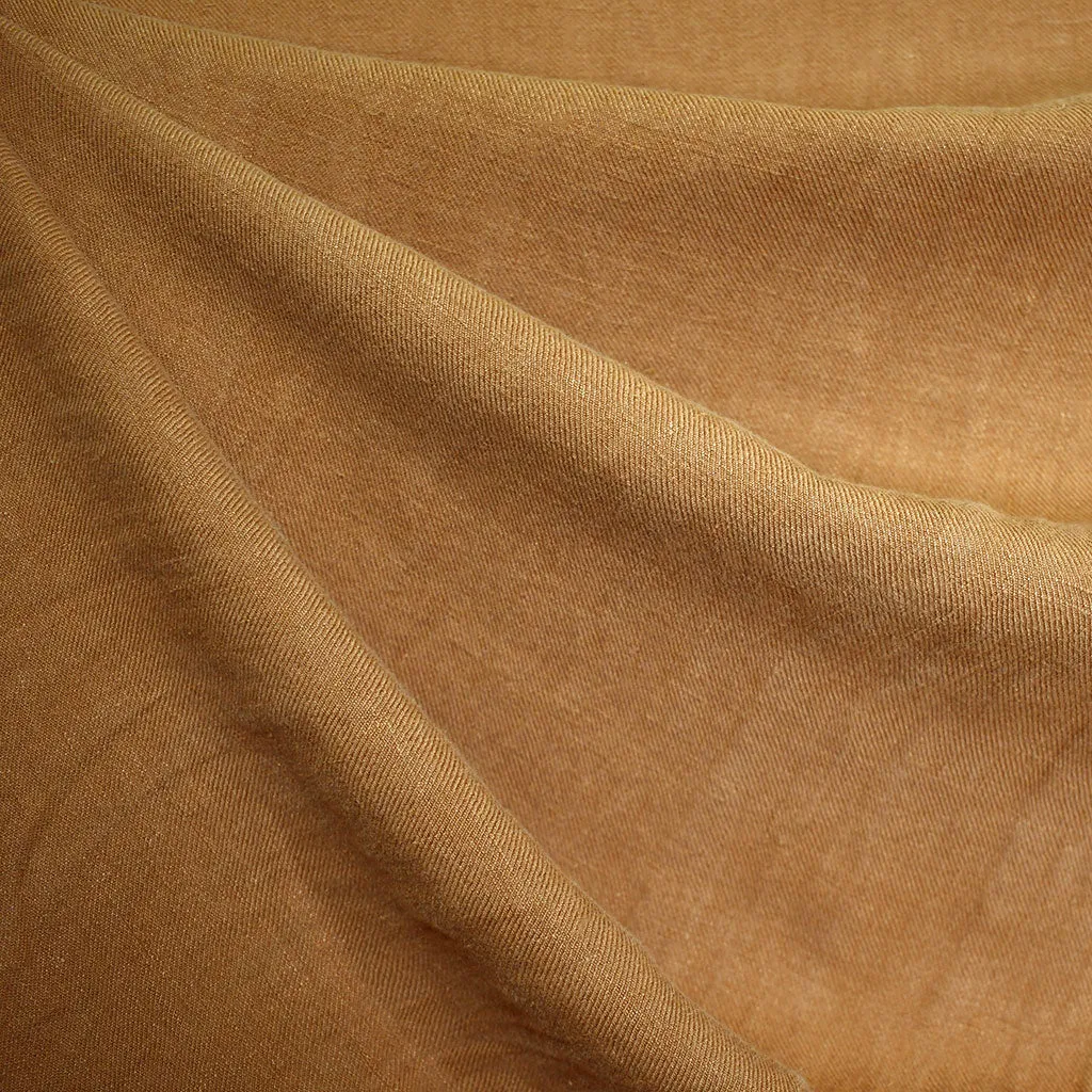 Soft Washed Linen Twill Bottom Weight Cinnamon