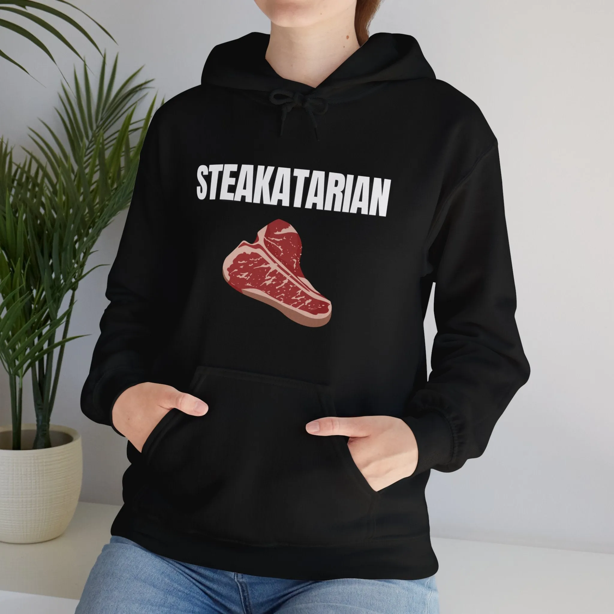 Steak Hoodie for Steak Lover Gift for Meat Lover  Gift for Carnivore Heavy Thick Hoodie STEAKATARIAN