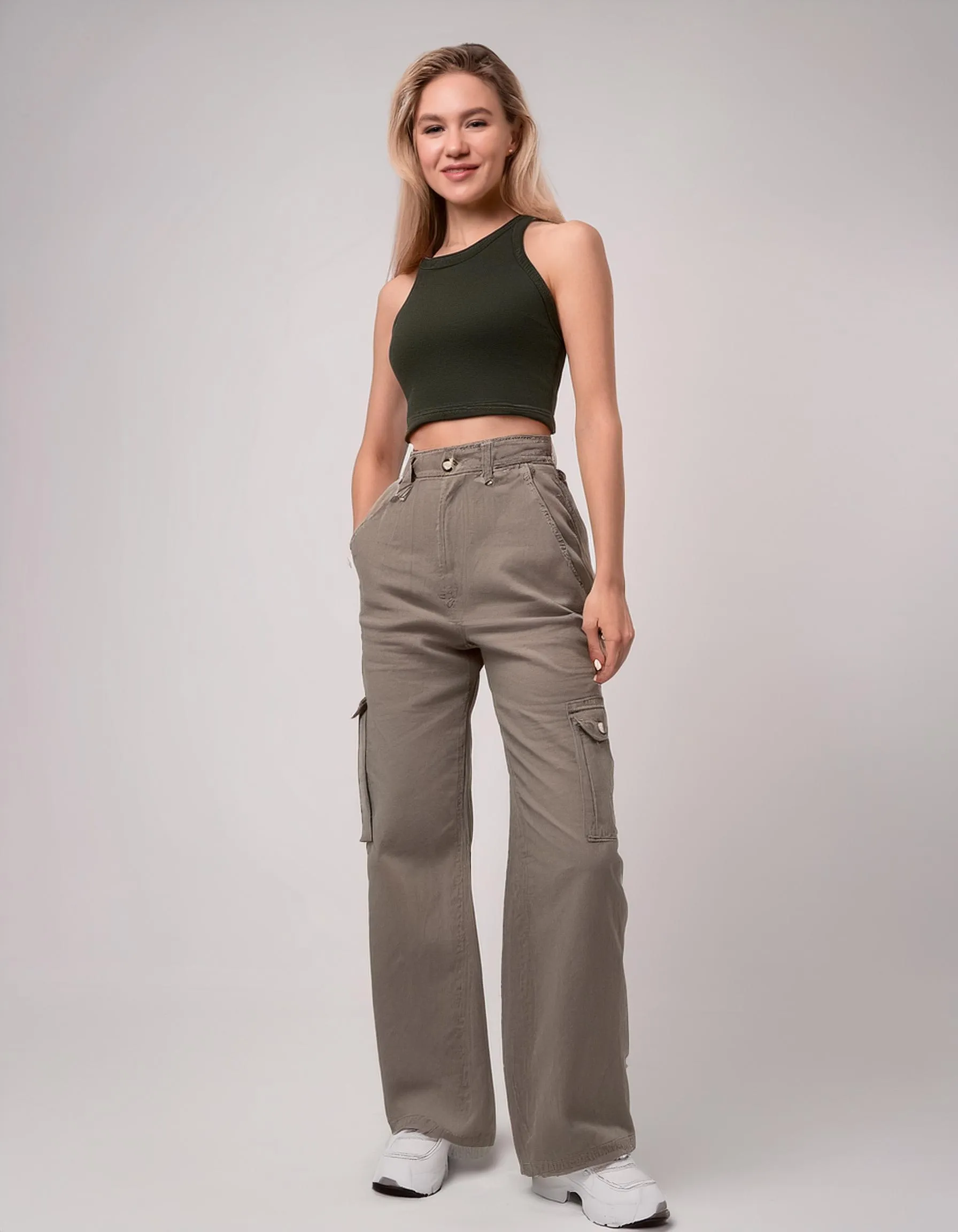 Taupe Cargo Pants