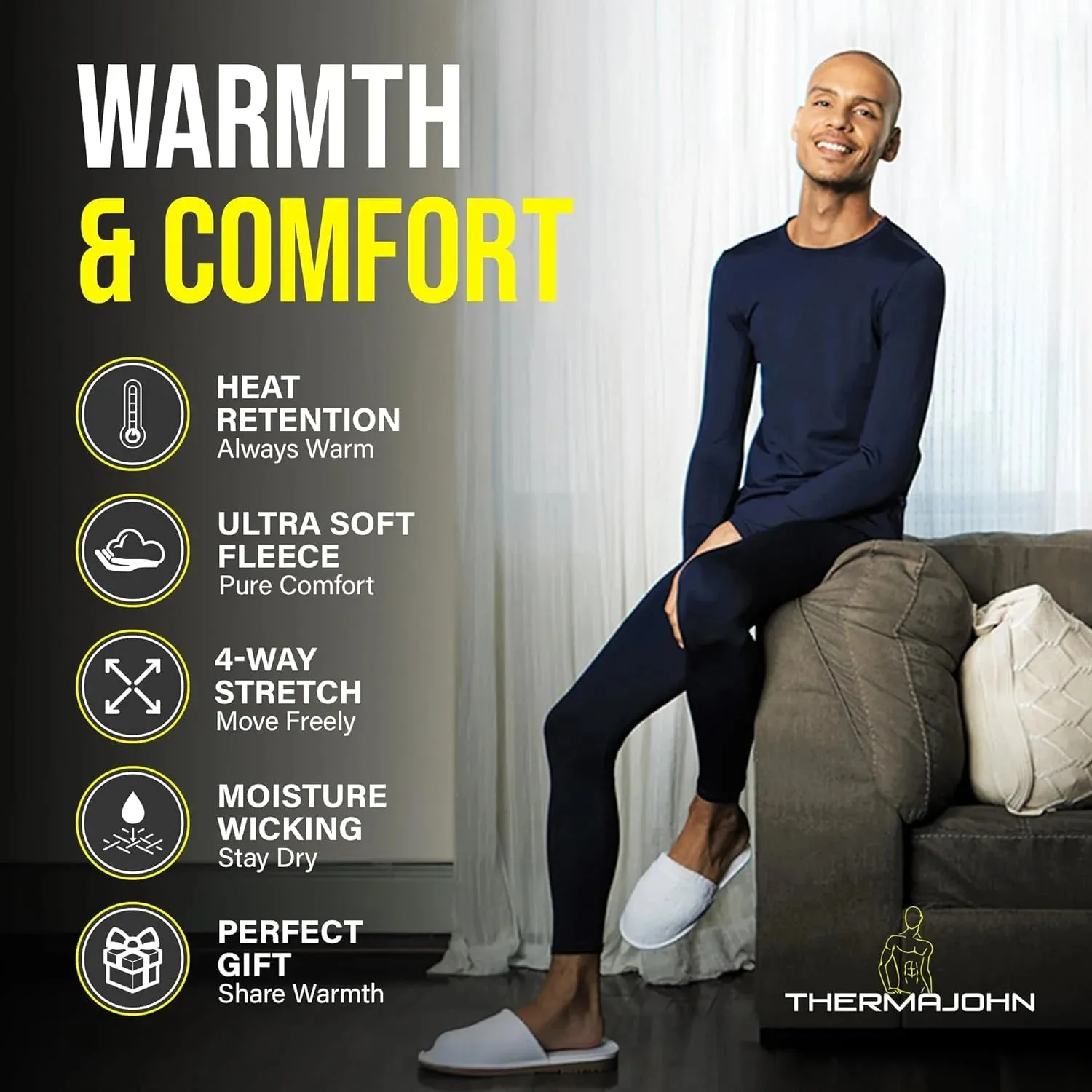 Thermajohn - Long Johns Thermal Underwear (For Men) - Set