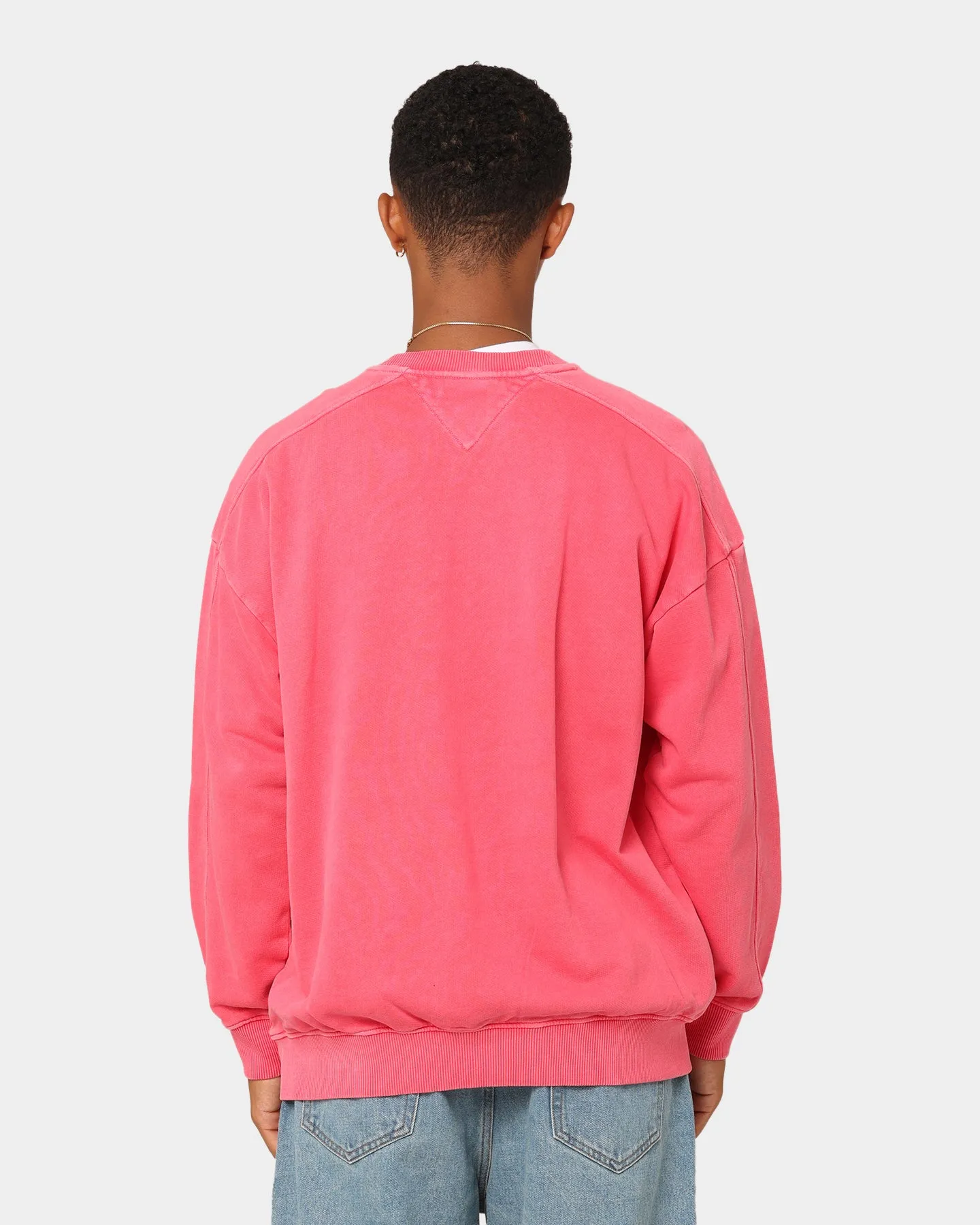 Tommy Jeans TJM Skater Timeless Tommy Crewneck Washed Crimson