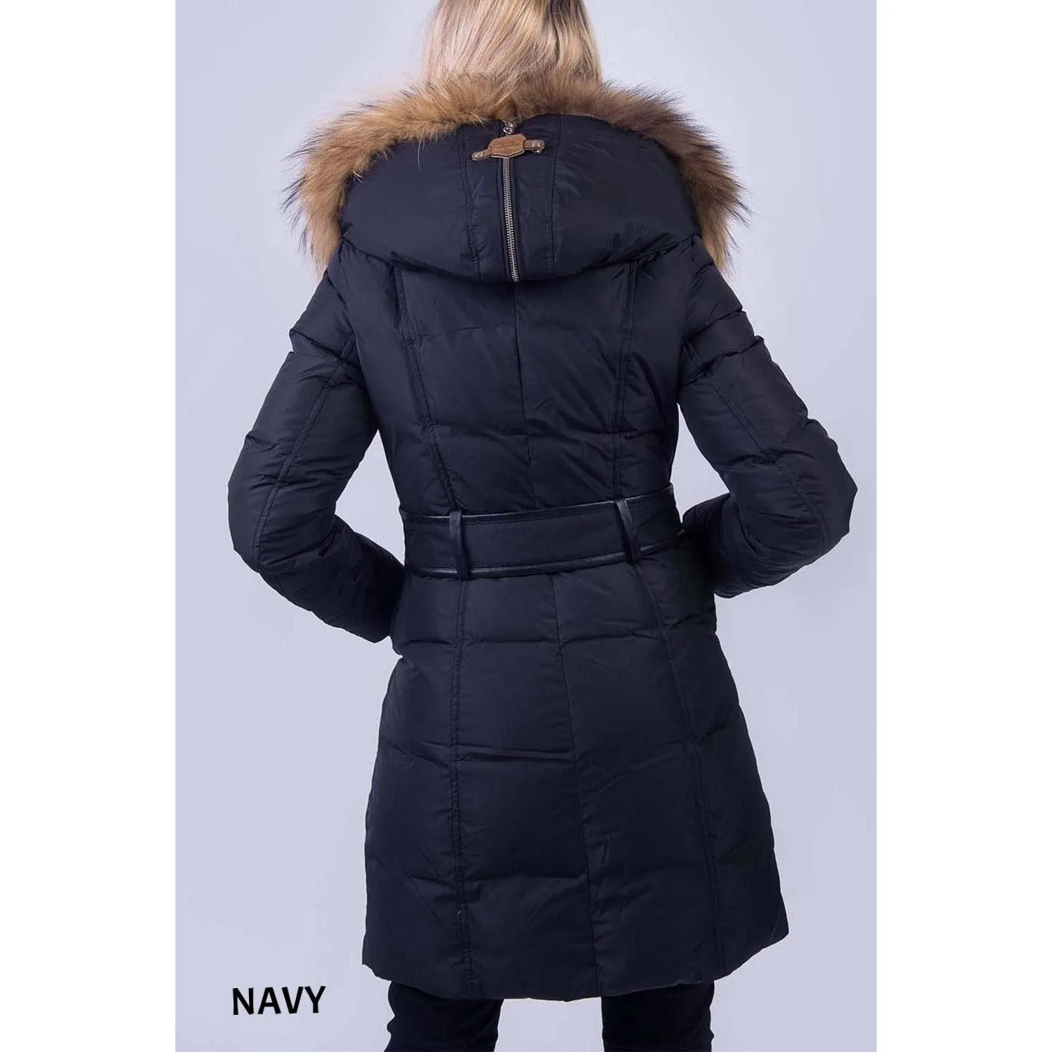 TOWMY BY SNOWIMAGE Down Coat with Real Fur