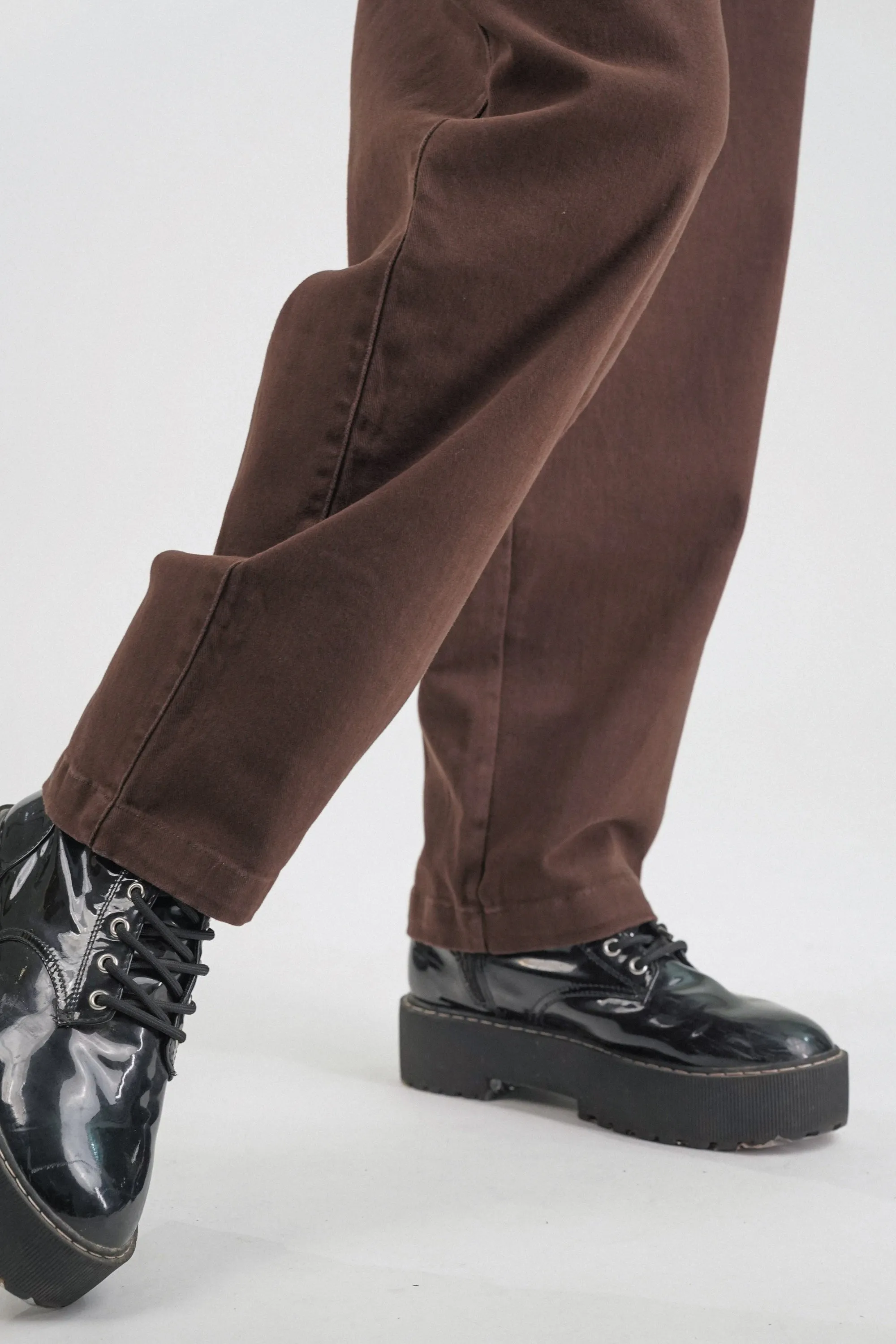 Truffle Brown Relaxed Fit Pants