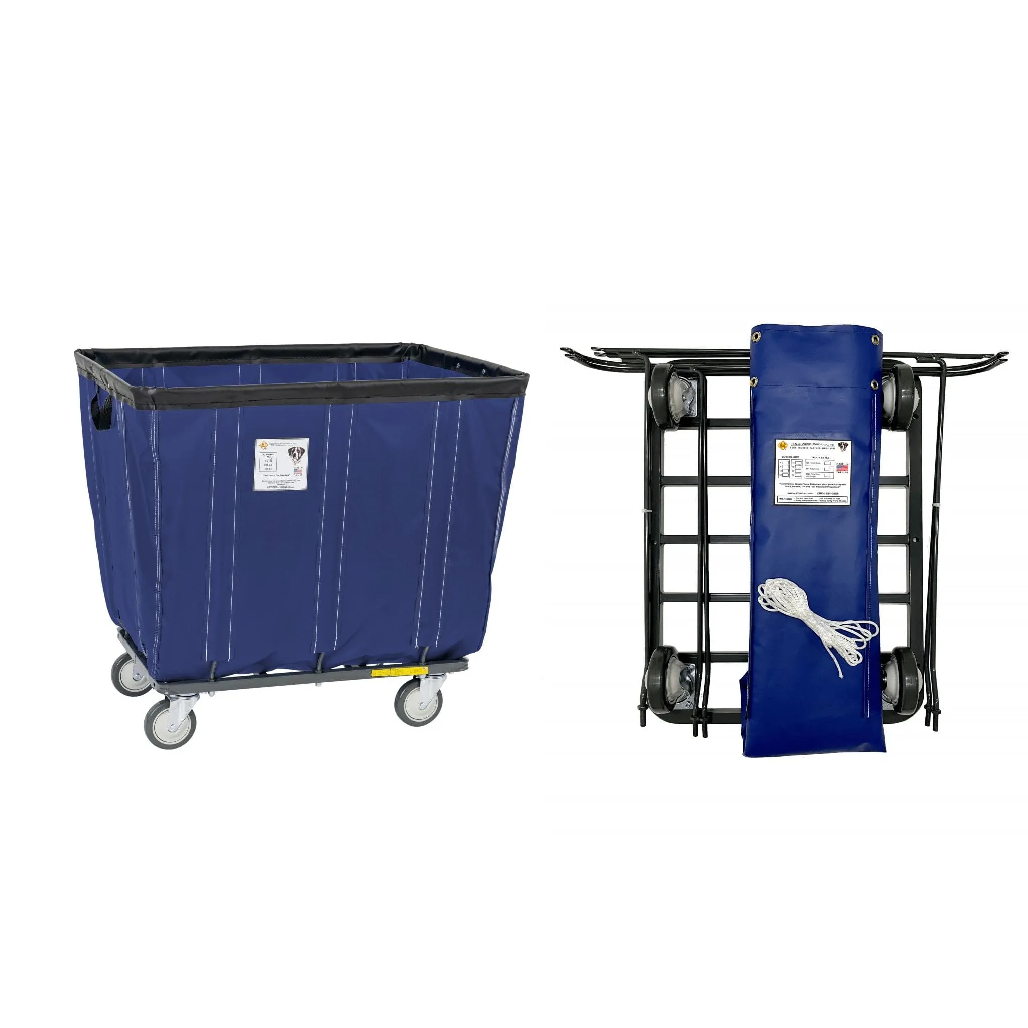 UPS/FEDEX-ABLE Antimicrobial Basket Truck - 10 Bushel