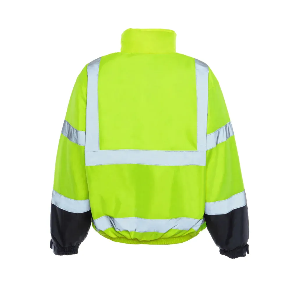 Utility Pro Hi Vis Bomber Class 3 Jacket with Removable Fleece - UHV563