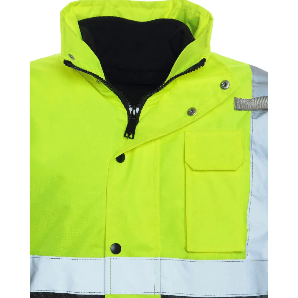 Utility Pro Hi Vis Bomber Class 3 Jacket with Removable Fleece - UHV563