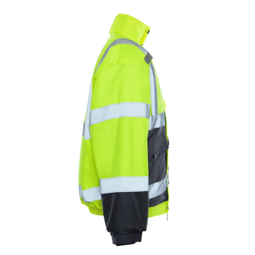 Utility Pro Hi Vis Bomber Class 3 Jacket with Removable Fleece - UHV563