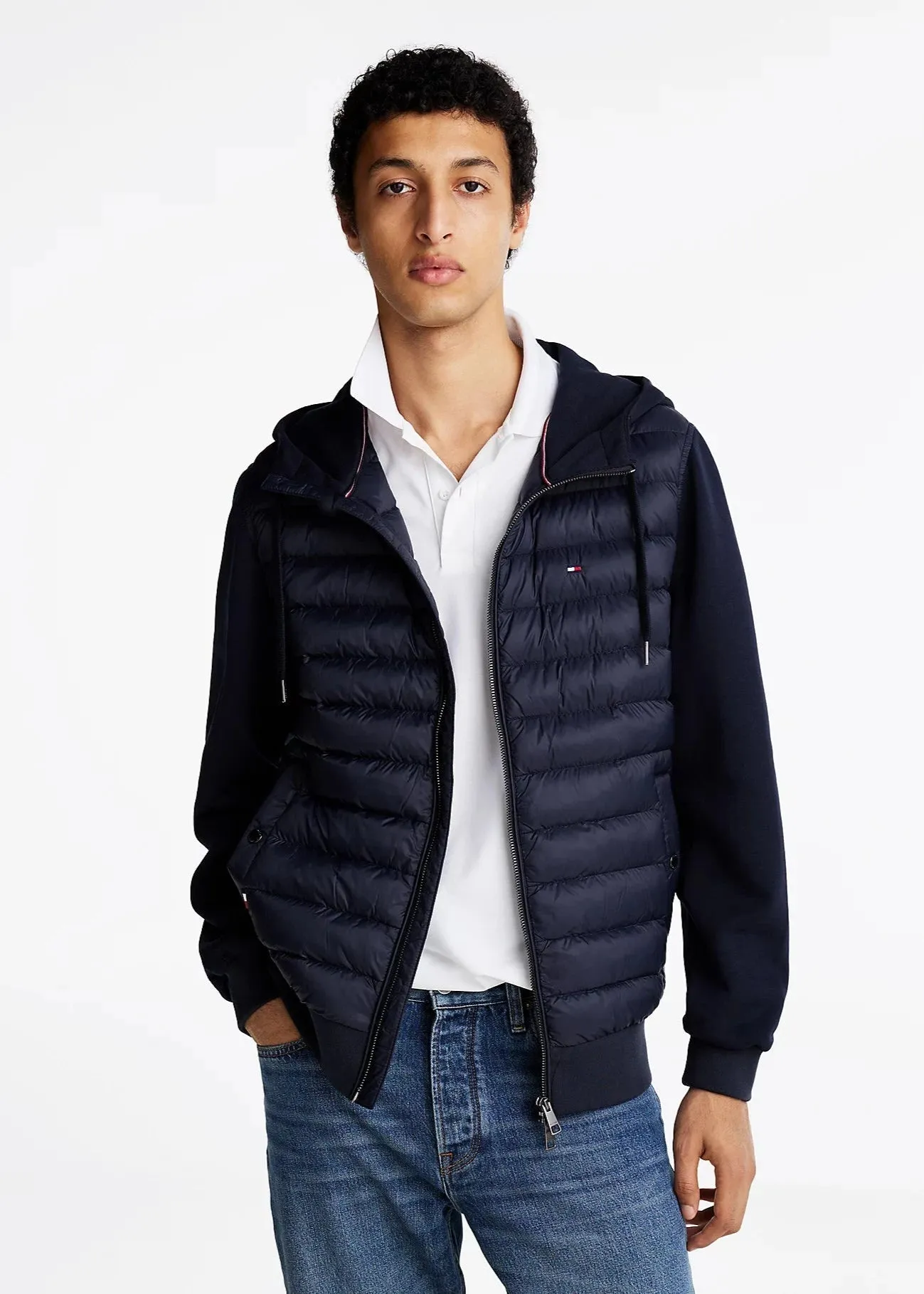 Veste bi matière Tommy Hilfiger marine