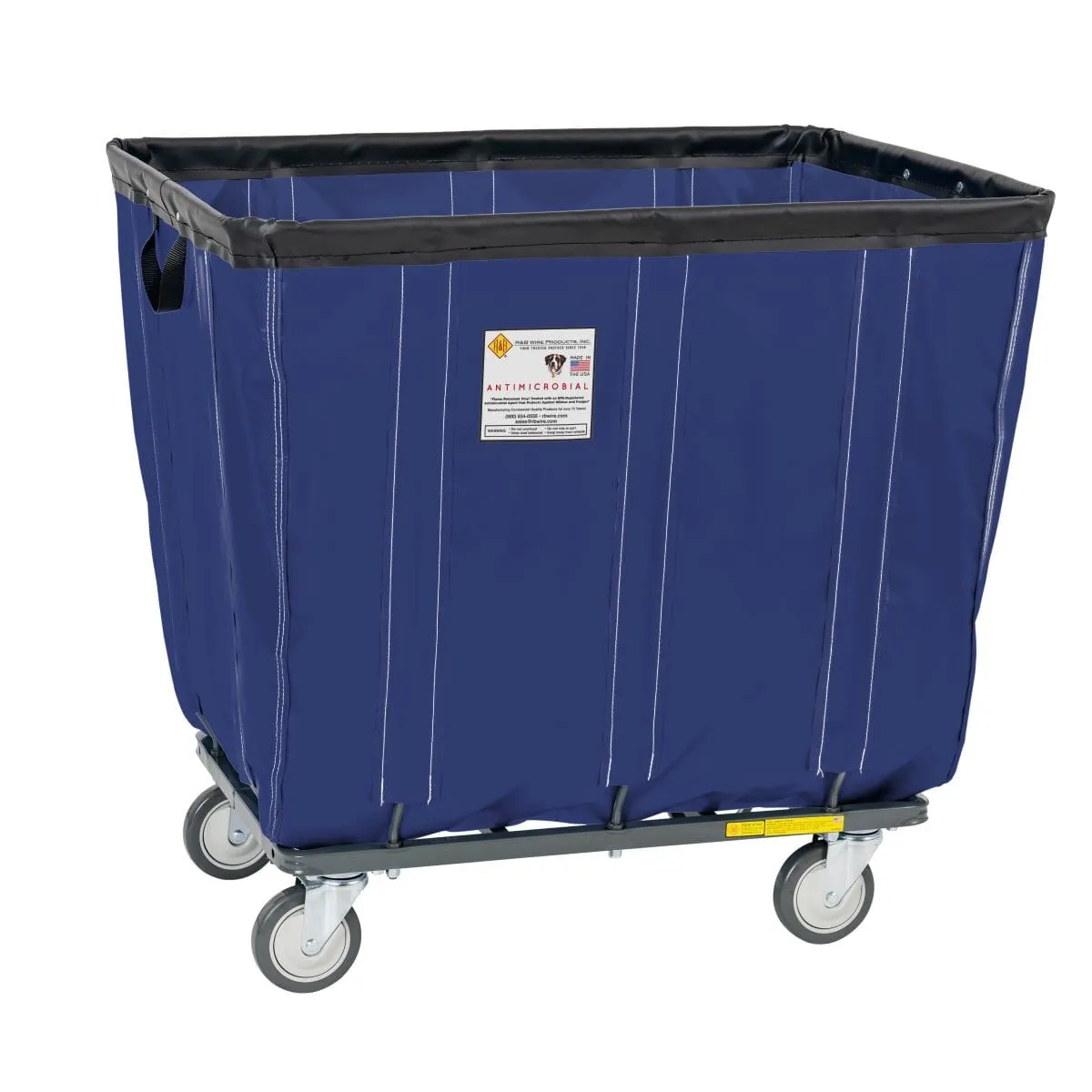 Vinyl Basket Truck w/ Antimicrobial Liner - 14 Bushel