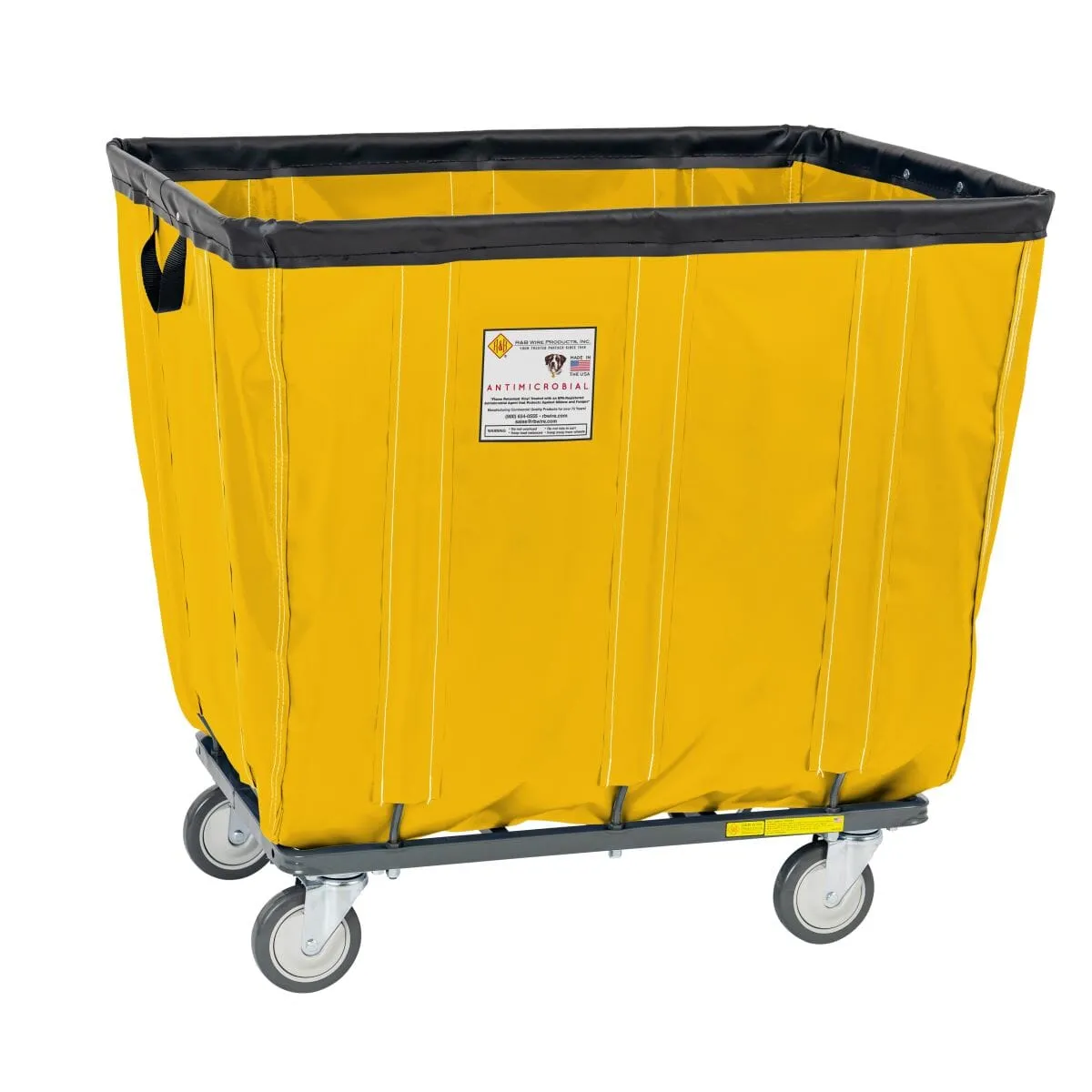 Vinyl Basket Truck w/ Antimicrobial Liner - 14 Bushel