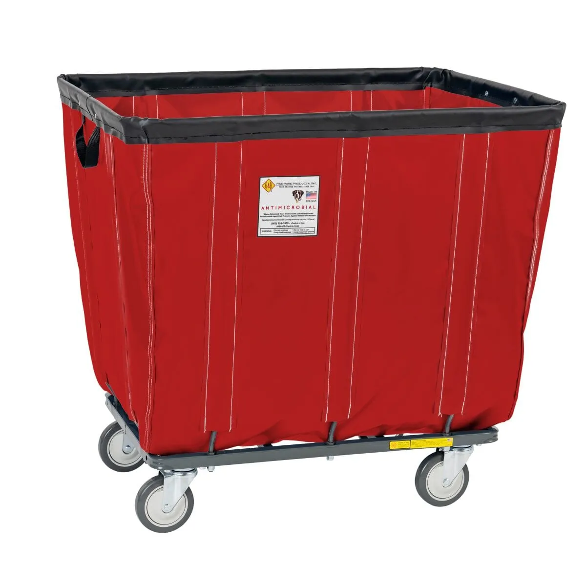 Vinyl Basket Truck w/ Antimicrobial Liner - 14 Bushel