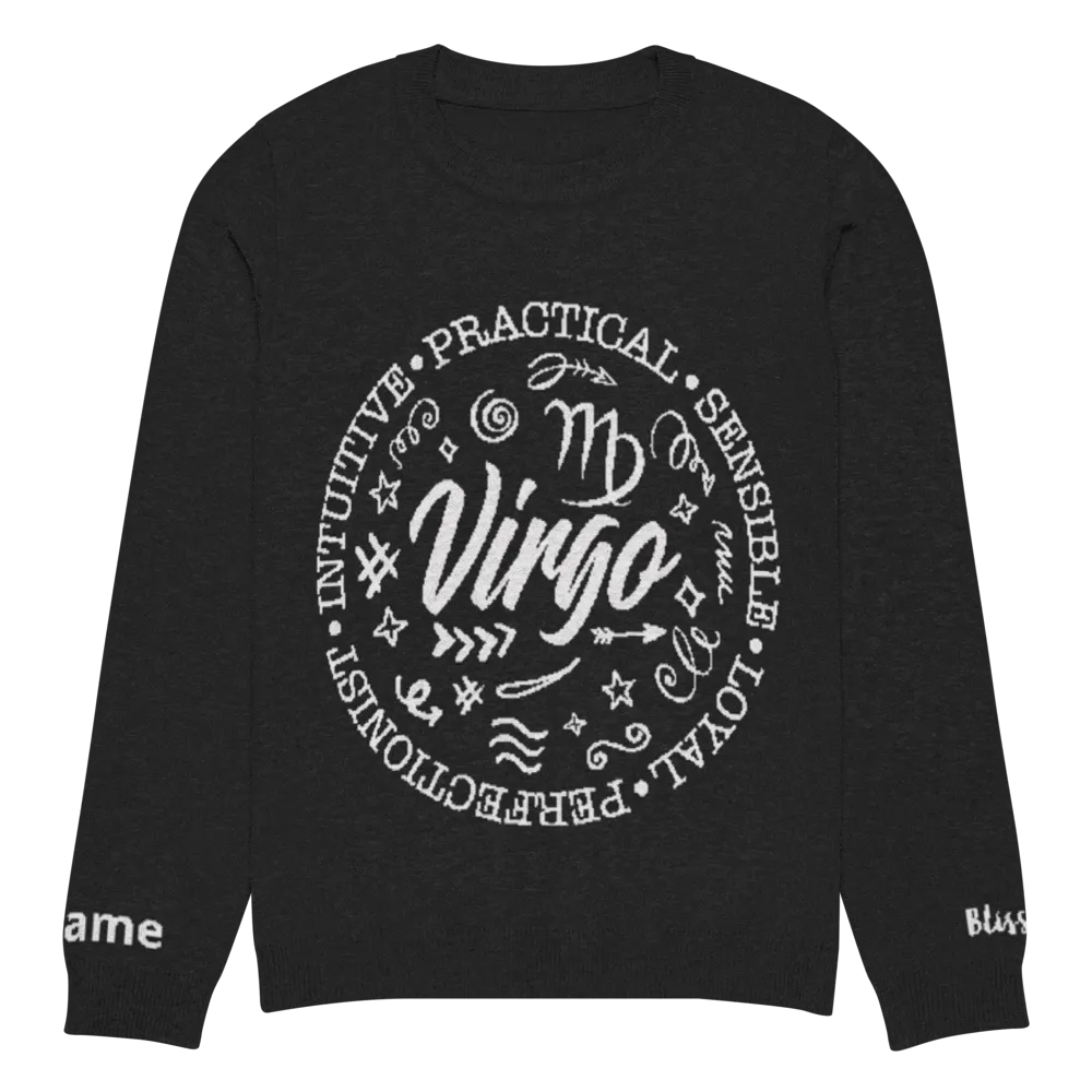 Virgo Zodiac Personalized Knit Sweater