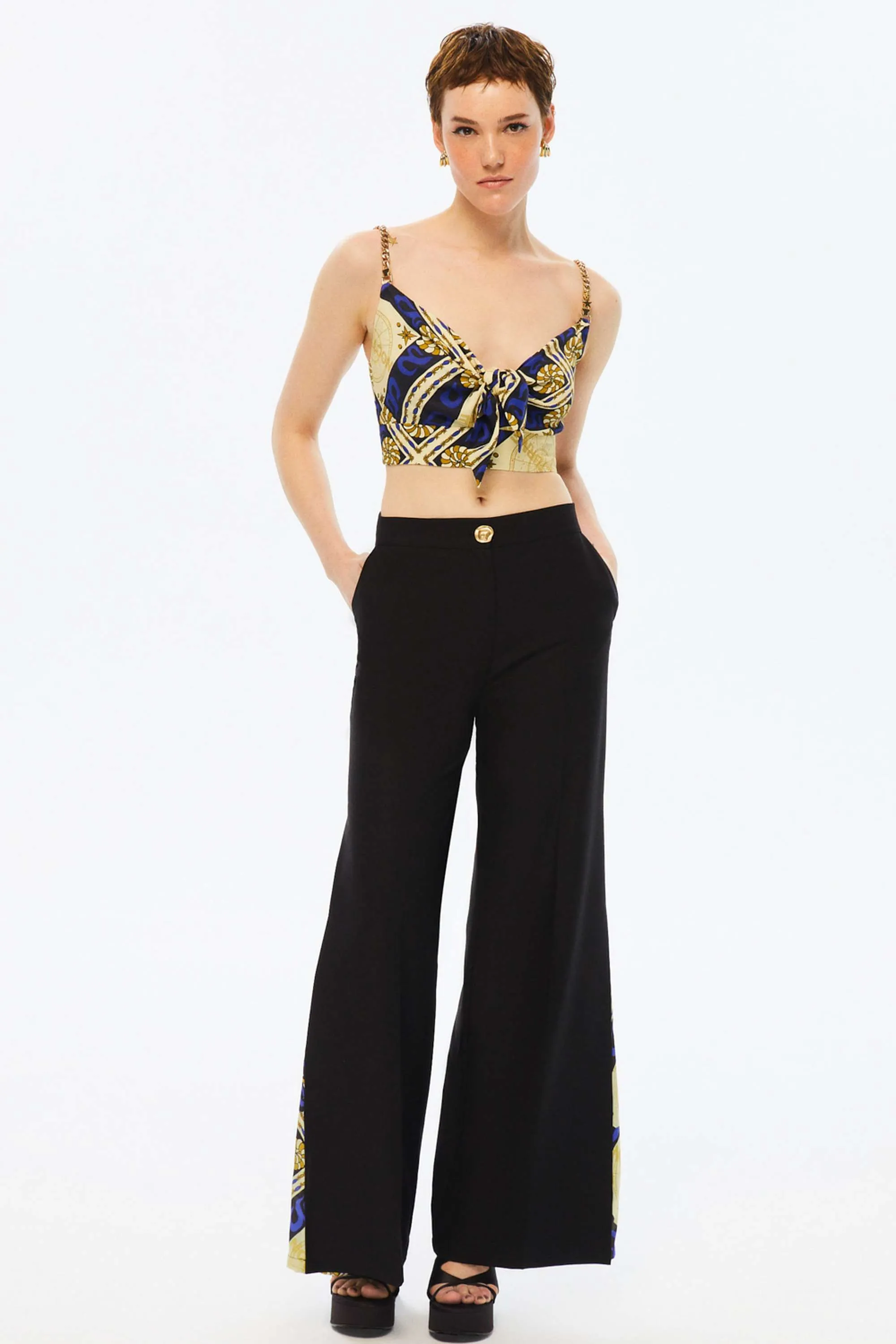 Wide-Leg Satin Pants (Final Sale)