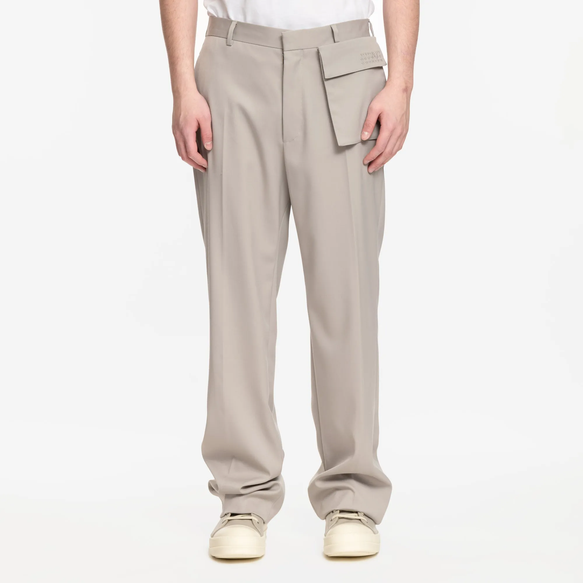 Wool Cargo Pocket Pants