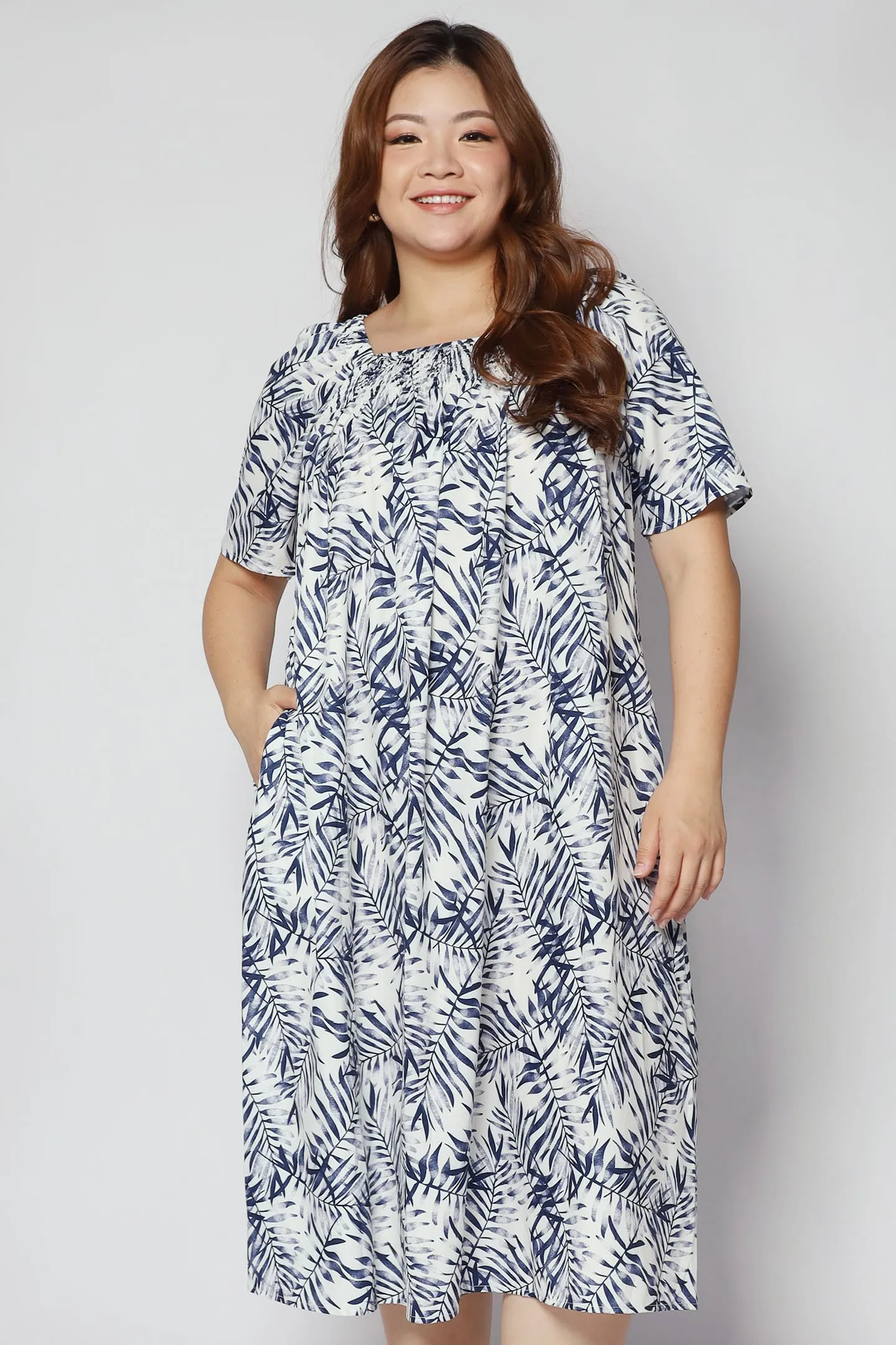 Yasmina Dress in Blue Juniper