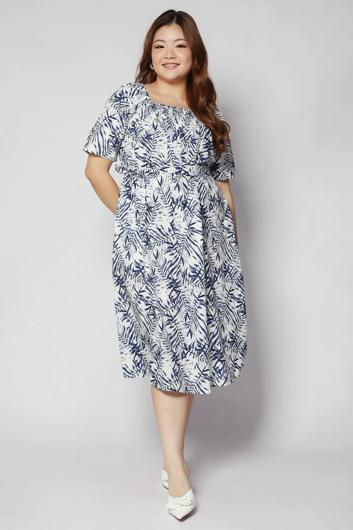 Yasmina Dress in Blue Juniper