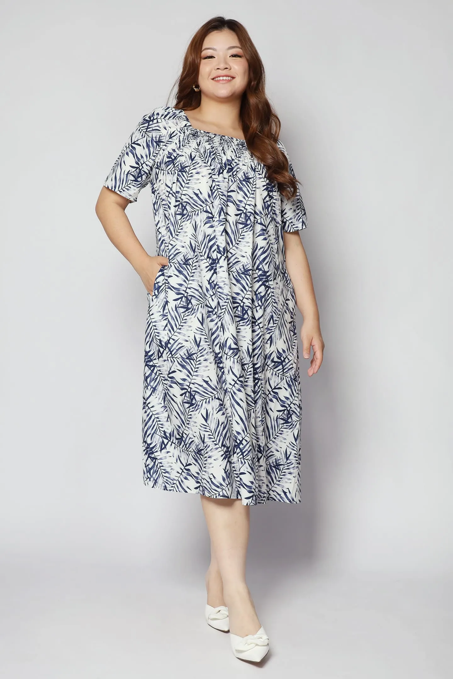 Yasmina Dress in Blue Juniper