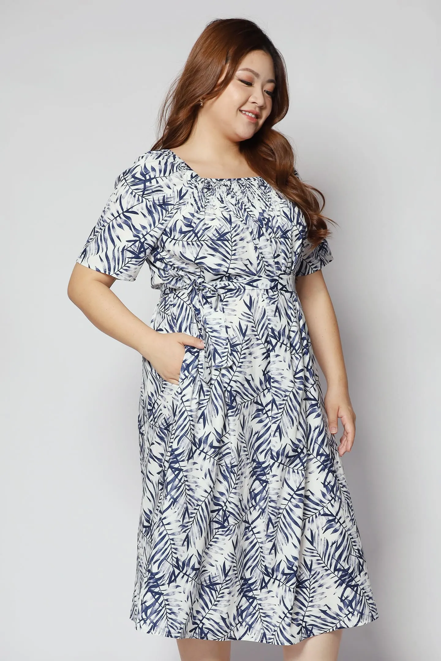 Yasmina Dress in Blue Juniper